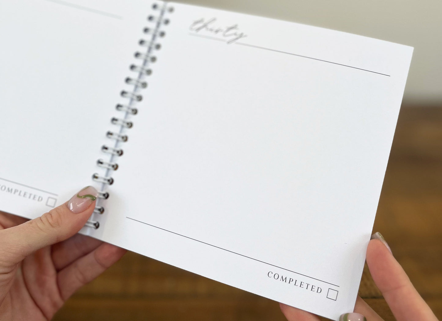 Thirty before Thirty Bucket List Book