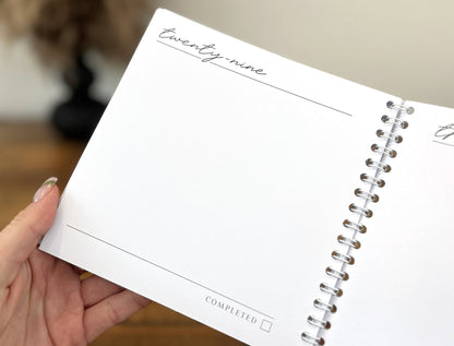 Thirty things to do before Thirty Bucket List Book