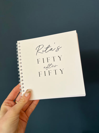 Fifty things to do after Fifty Bucket List Book