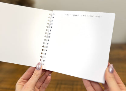 Forty things to do after Forty Bucket List Book