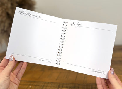 Forty things to do before Forty Bucket List Book