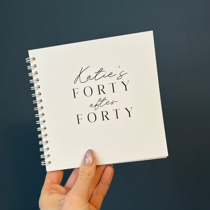 Forty things to do after Forty Bucket List Book