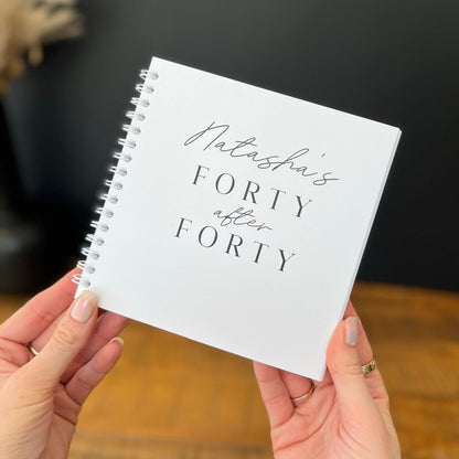 Forty things to do after Forty Bucket List Book